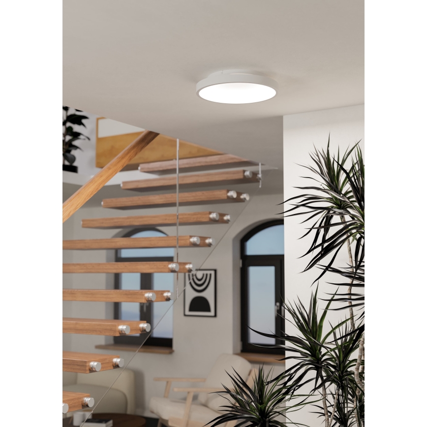 Eglo - LED RGBW prigušiva plafonska svetiljka LED/19,6W/230V 2700-6500K prečnik 35 cm bela