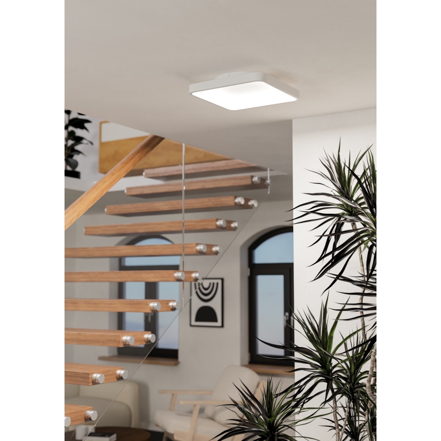Eglo - LED RGBW prigušiva stropna svetiljka LED/20W/230V 2700-6500K 35x35 cm bela
