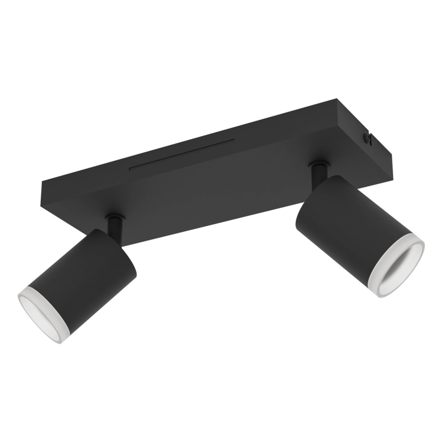 Eglo - LED RGBW prigušiva spot svetiljka 2xLED/3,7W/230V 2700-6500K crna
