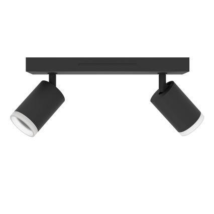 Eglo - LED RGBW prigušiva spot svetiljka 2xLED/3,7W/230V 2700-6500K crna