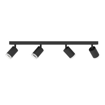 Eglo - LED RGBW prigušiva spot svetiljka 4xLED/3,7W/230V 2700-6500K crna