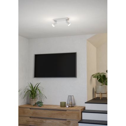 Eglo - LED RGBW prigušiva spot svetiljka 2xLED/3,7W/230V 2700-6500K bela