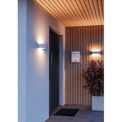 Eglo - LED RGBW prigušiva spoljna zidna svetiljka LED/10W/230V 2700-6500K IP55 bela