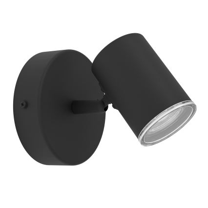 Eglo - Kupatilsko zidno spot svetlo 1xGU10/5W/230V IP44 crna