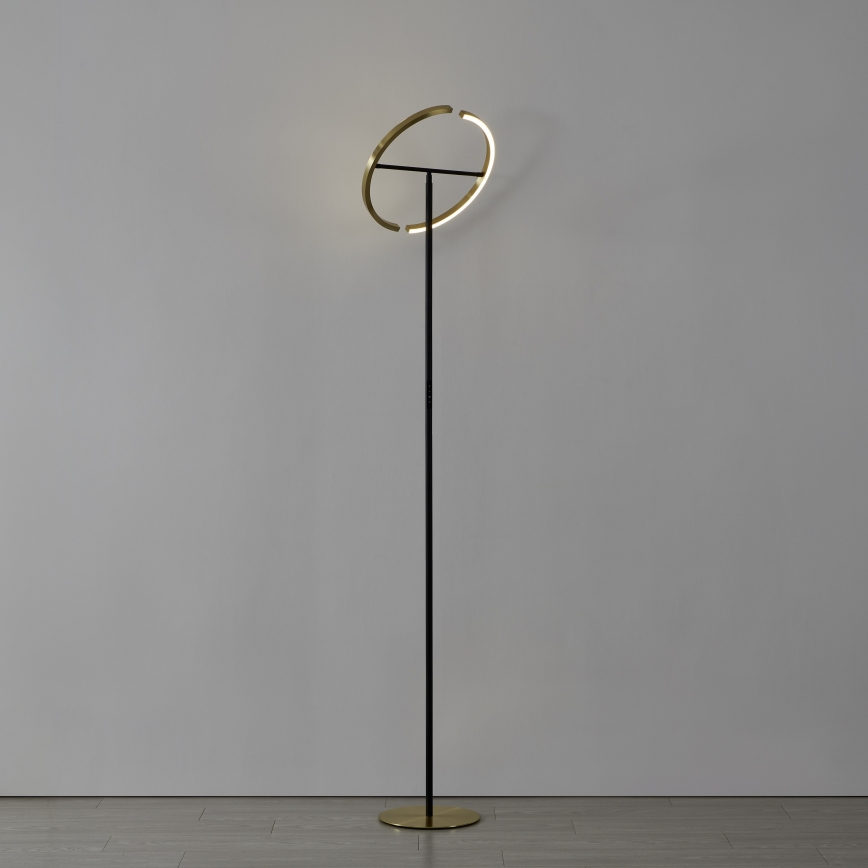 Eglo - LED prigušiva podna lampa 2xLED/8,8W/230V zlatna/crna