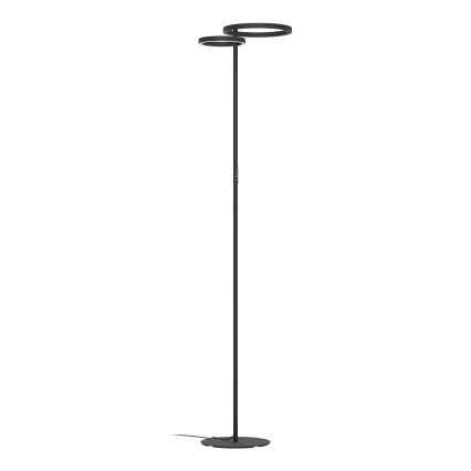 Eglo - LED prigušiva podna lampa LED/16W/230V + LED/12W crna