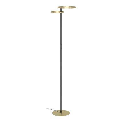 Eglo - LED prigušiva stojeća lampa LED/16W/230V + LED/12W zlatna/crna