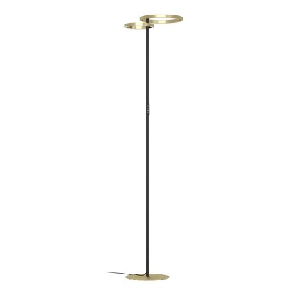 Eglo - LED prigušiva stojeća lampa LED/16W/230V + LED/12W zlatna/crna