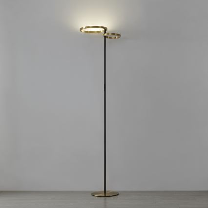Eglo - LED prigušiva stojeća lampa LED/16W/230V + LED/12W zlatna/crna