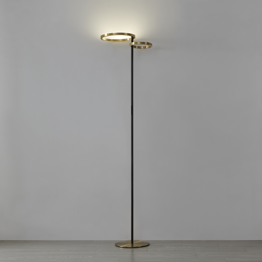 Eglo - LED prigušiva stojeća lampa LED/16W/230V + LED/12W zlatna/crna