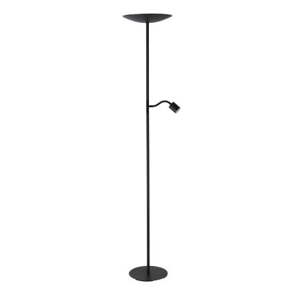 Eglo - LED prigušiva podna lampa LED/26,5W/230V + LED/4W crna