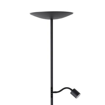 Eglo - LED prigušiva podna lampa LED/26,5W/230V + LED/4W crna