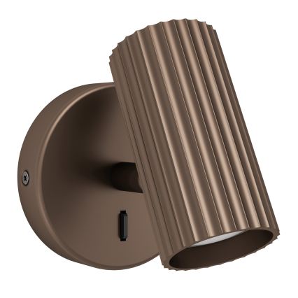 Eglo - Zidna spot svetiljka 1xGU10/5W/230V braon