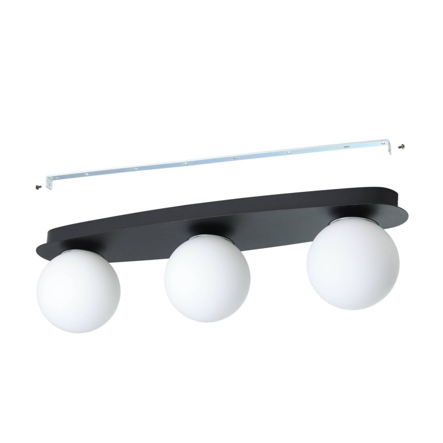 Eglo - LED plafonsko svetlo za kupatilo 3xG9/4,2W/230V IP44 crno