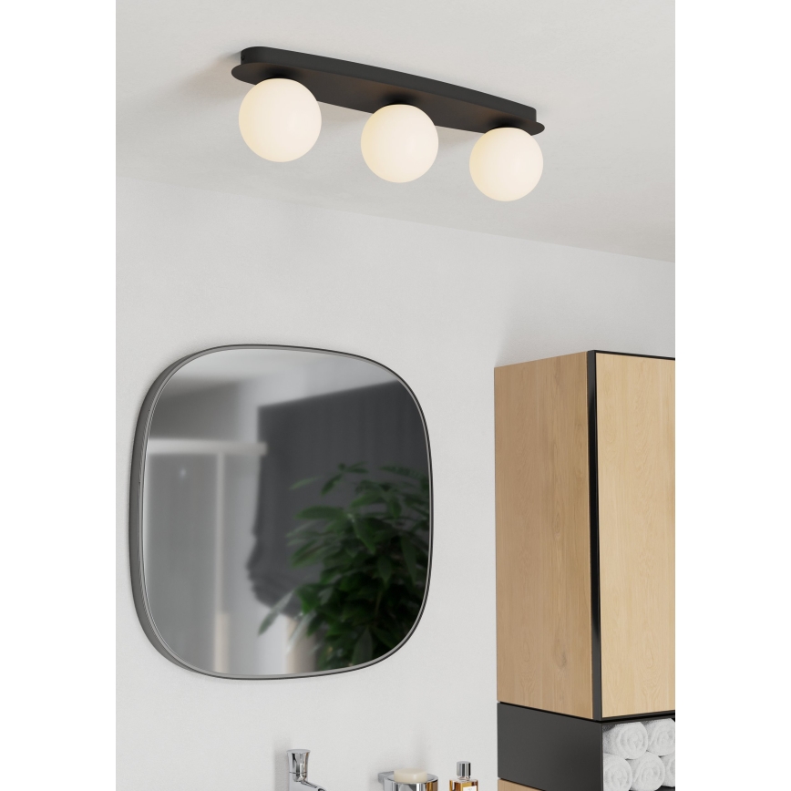 Eglo - LED plafonsko svetlo za kupatilo 3xG9/4,2W/230V IP44 crno
