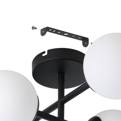 Eglo - LED kupatilska plafonjera 4xG9/4,2W/230V IP44 crna