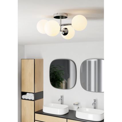 Eglo - LED plafonski luster za kupatilo 4xG9/4,2W/230V IP44 sjajni hrom