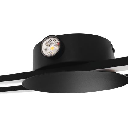 Eglo - LED zidno svetlo LED/20W/230V + LED/0,91W crno