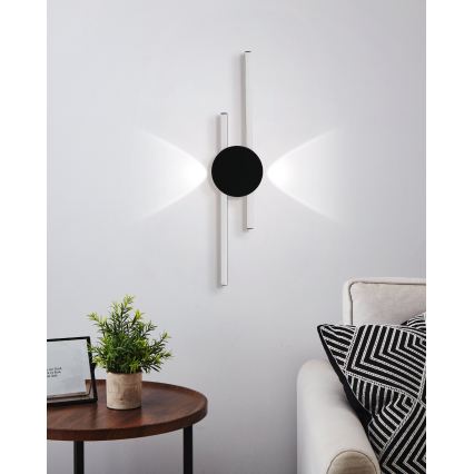 Eglo - LED zidno svetlo LED/20W/230V + LED/0,91W crno