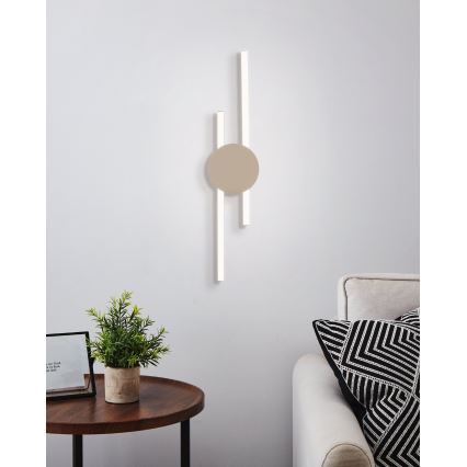 Eglo - LED zidna svetiljka LED/20W/230V + LED/0,91W bež