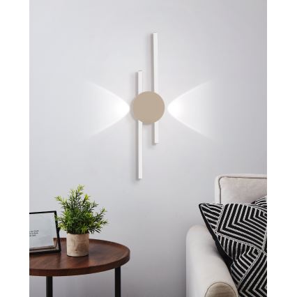Eglo - LED zidna svetiljka LED/20W/230V + LED/0,91W bež