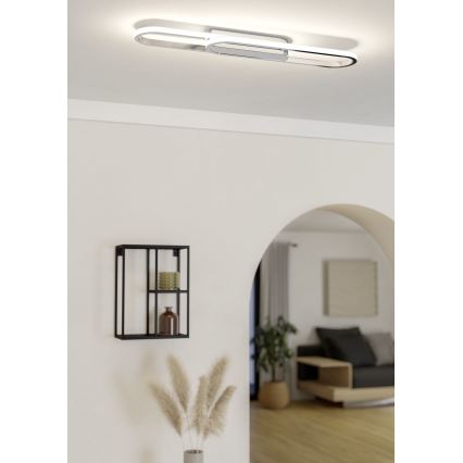 Eglo - LED plafonska svetiljka LED/20W/230V 2700/4000/6500K sjajni hrom
