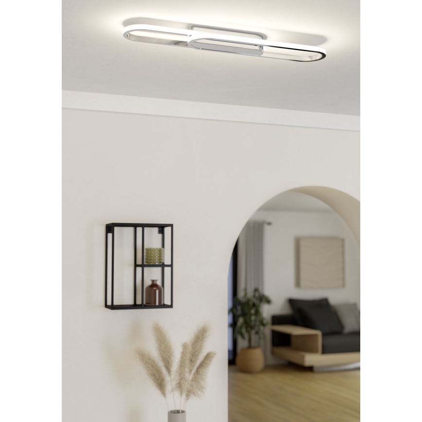 Eglo - LED plafonska svetiljka LED/20W/230V 2700/4000/6500K sjajni hrom