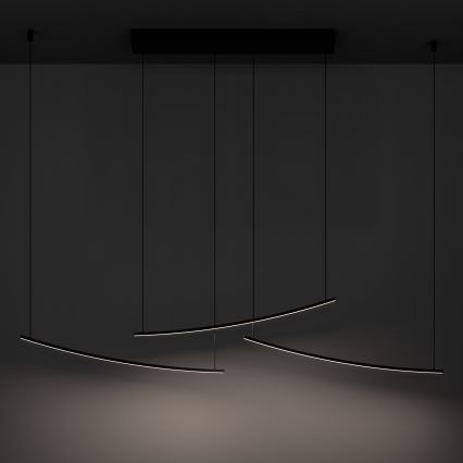Eglo - LED prigušiva luster na sajli LED/22W/230V 2700/4000/6500K crna
