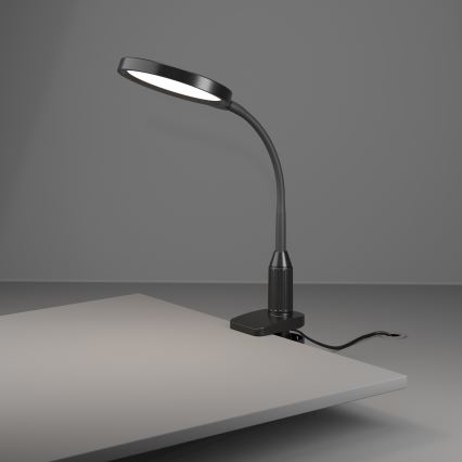 Eglo - LED prigušiva fleksibilna lampa sa stezaljkom LED/5,5W/230V 2700/4000/6500K crna