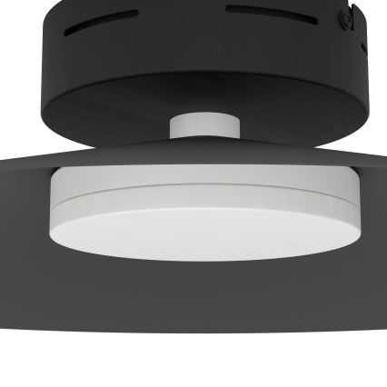 Eglo - LED RGBW prigušiva plafonska svetiljka LED/15,5W/230V 2700-6500K pr. 45 cm crna