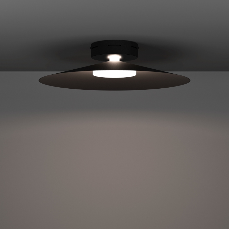 Eglo - LED RGBW prigušiva plafonska svetiljka LED/15,5W/230V 2700-6500K pr. 45 cm crna