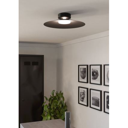 Eglo - LED RGBW prigušiva plafonska svetiljka LED/15,5W/230V 2700-6500K pr. 45 cm crna