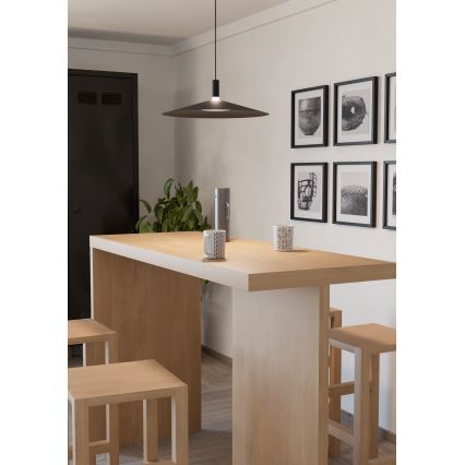 Eglo - LED RGBW prigušiva luster na sajli LED/15,5W/230V 2700-6500K crna