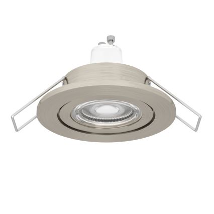 Eglo - LED kupatilsko ugradno spot svetlo 1xGU10/4,5W/230V IP44 mat hrom
