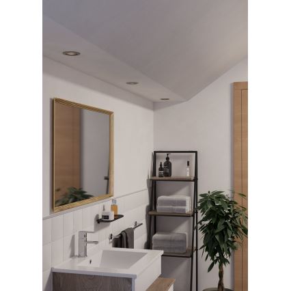Eglo - SET 3x LED kupatilska ugradna spot svetiljka 1xGU10/4,5W/230V IP44 mat hrom