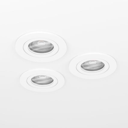 Eglo - Set od 3 LED ugradne spot svetiljke 1xGU10/4,5W/230V bela