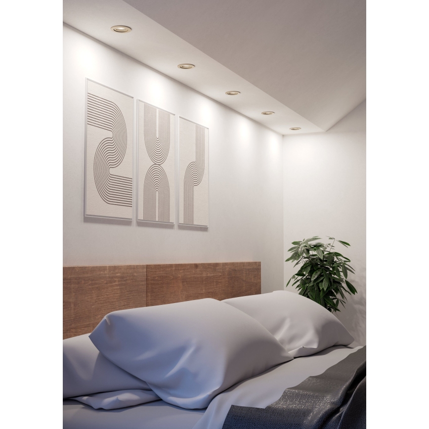 Eglo - LED ugradno spot svetlo 1xGU10/4,5W/230V mat hrom