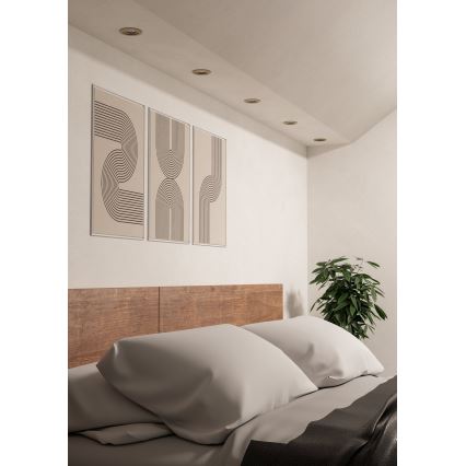 Eglo - LED ugradno spot svetlo 1xGU10/4,5W/230V mat hrom