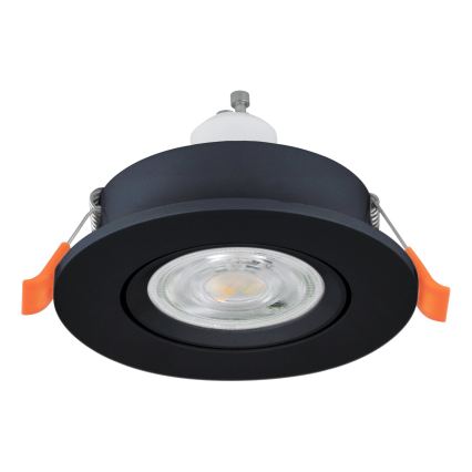 Eglo - LED kupatilsko ugradno spot svetlo 1xGU10/4,5W/230V IP44 crna