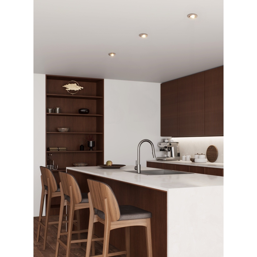 Eglo - LED ugradna stropna spot svetiljka 1xGU10/4,5W/230V mat hrom