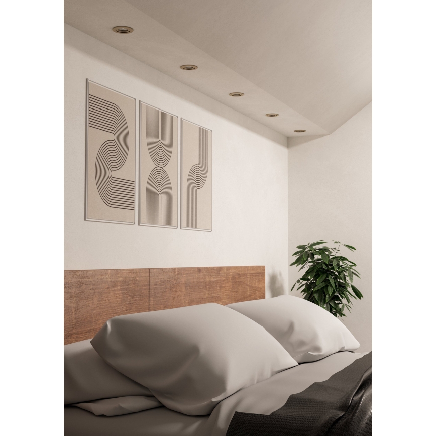 Eglo - LED ugradna stropna spot svetiljka 1xGU10/4,5W/230V mat hrom
