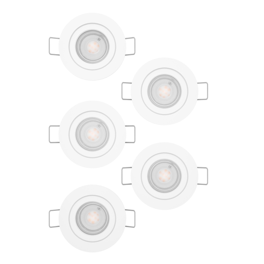 Eglo - KOMPLET 5x ugradnih LED spotova LED/4,8W/230V 2700/4000/6500K bela