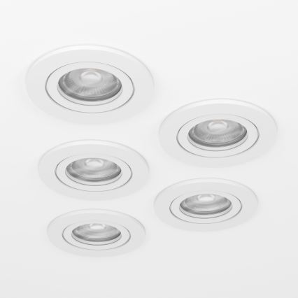 Eglo - KOMPLET 5x ugradnih LED spotova LED/4,8W/230V 2700/4000/6500K bela