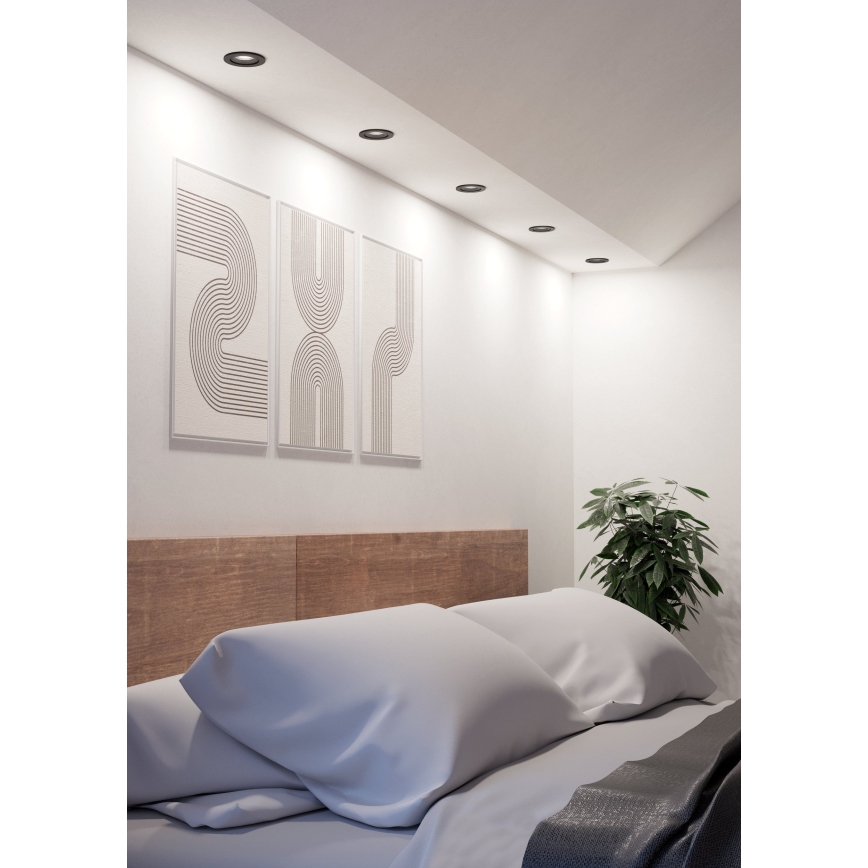 Eglo - LED ugradna plafonska spot svetiljka LED/4,8W/230V 2700/4000/6500K crna
