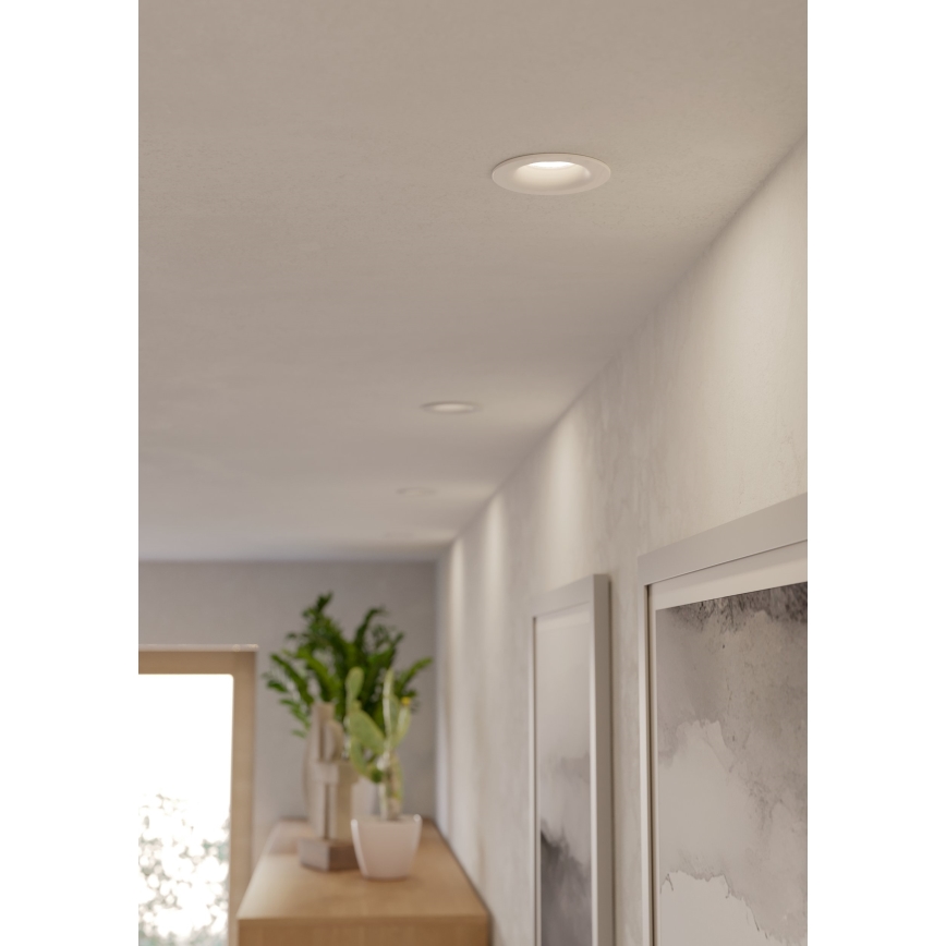 Eglo - LED ugradno kupatilsko svetlo LED/4,9W/230V 2700/4000/6500K prečnik 8,8 cm IP65 belo