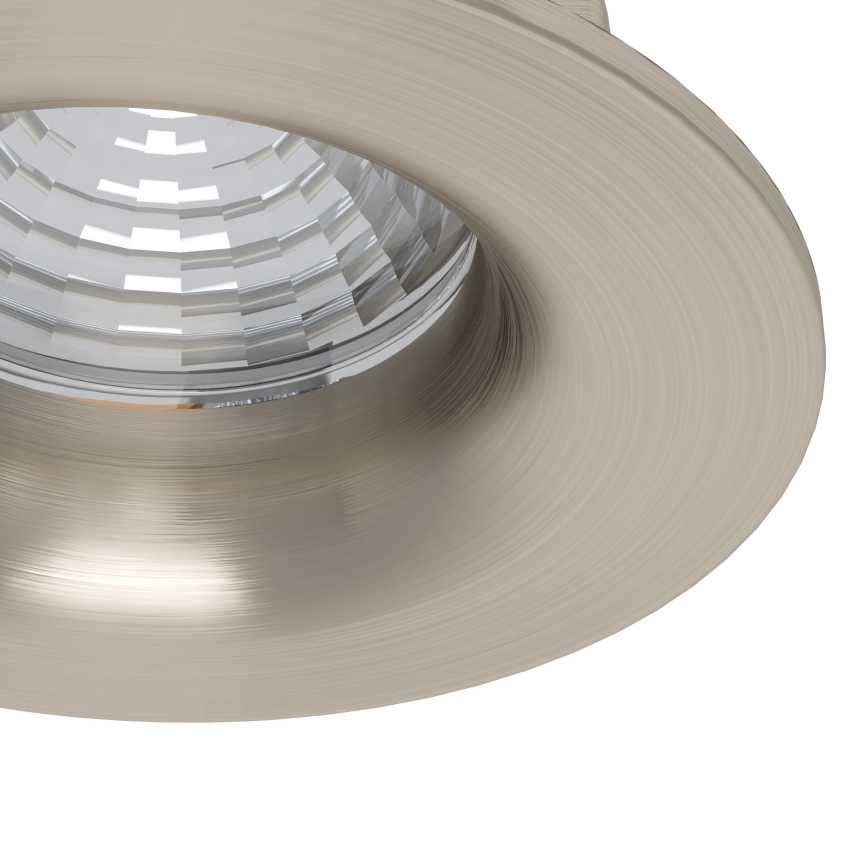 Eglo - Set 3x LED prigušiva ugradna stropna svetiljka LED/4,8W/230V prečnik 8,8 cm mat hrom