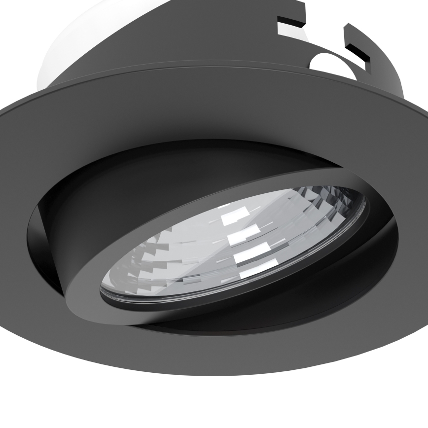 Eglo - Set 3x LED prigušiva ugradna plafonska svetiljka LED/6,4W/230V Ø 8,8 cm crna
