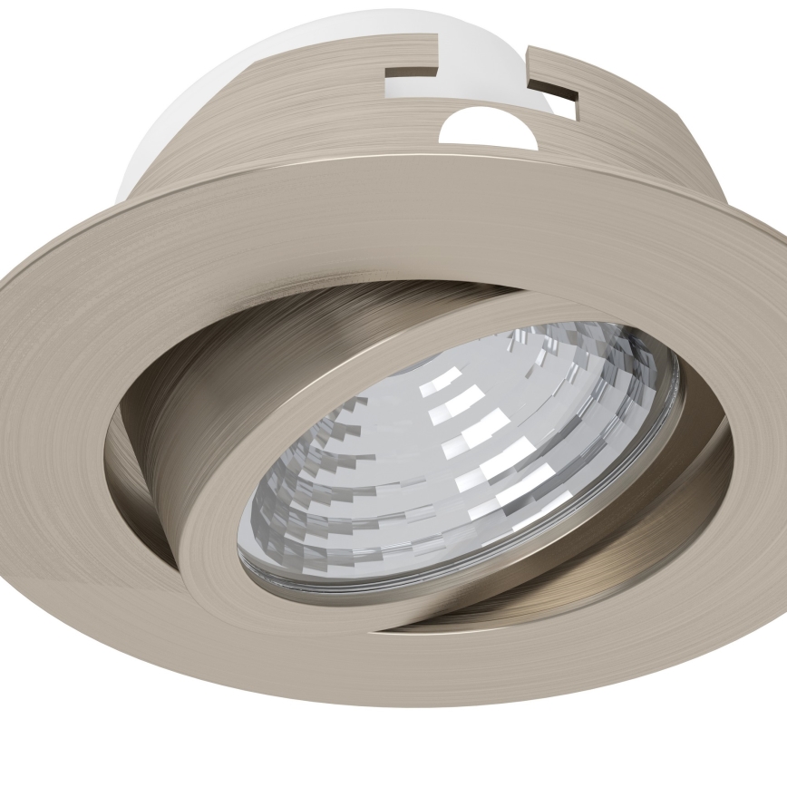 Eglo - SET od 3 prigušiva LED ugradne svetiljke LED/6,4W/230V pr. 8,8 cm mat hrom