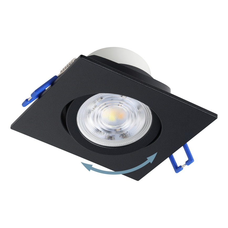 Eglo - KOMPLET 3x LED prigušiva ugradna plafonska svetiljka LED/6,4W/230V 8,8x8,8 cm crna