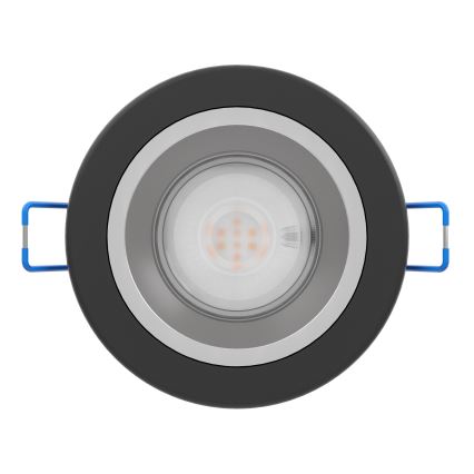 Eglo - LED prigušiva kupatilska ugradna svetiljka LED/4,8W/230V 2700/4000/6500K IP44 crna